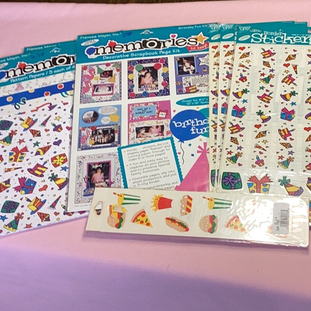 FINAL SALE PRICE Frances Meyer Scrapbooking Supplies Set of 7